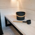 Harvia Bucket and Ladle - Black Steel