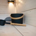 Harvia Bucket and Ladle - Black Steel