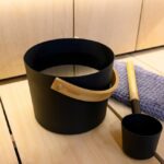 Harvia Bucket and Ladle - Black Steel