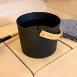 Harvia Bucket and Ladle - Black Steel