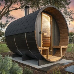 Thermo barrel sauna